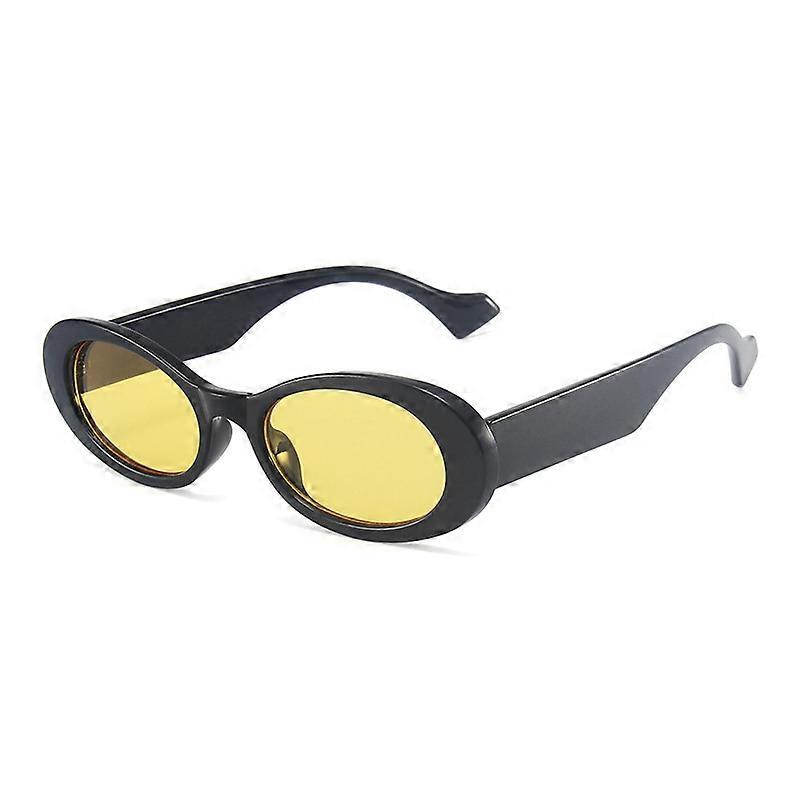 SO&EI Ins Popularna moda Małe owalne okulary przeciwsłoneczne Damskie Vintage Leopard Jelly Color Okulary Męskie Modne okulary przeciwsłoneczne Odcienie UV400