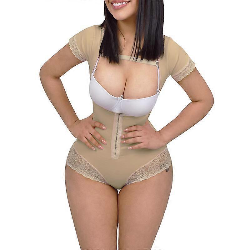 Faja Body Shaper Double Compression Thin Strap Tummy Control Body Beauty Shapewear Waist Trainer For Daily And Post-Surgical Use
