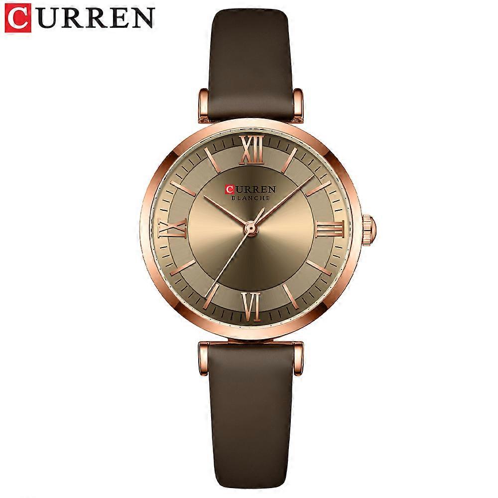 NEW CURREN Watches Women's Quartz Leather Wrsitwatches Fashionable Classic Clock Montre femme