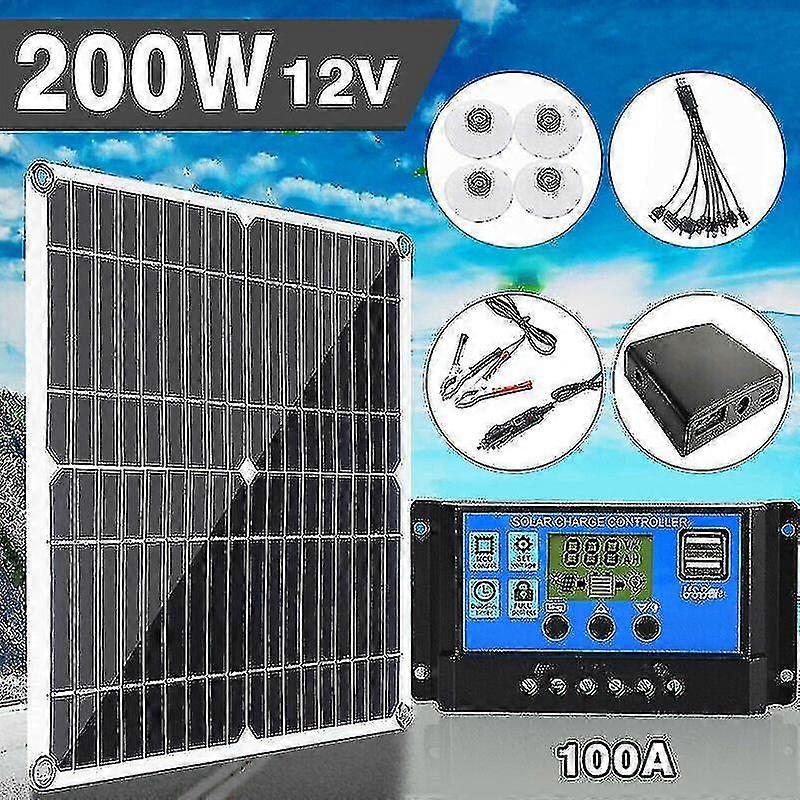 200w φορτιστής μπαταριών εξαρτήσεων 12v USB ηλιακών πλαισίων με τον ελεγκτή για την ευέλικτη δωρεάν αποστολή rv βάρκας τροχόσπιτων Tw