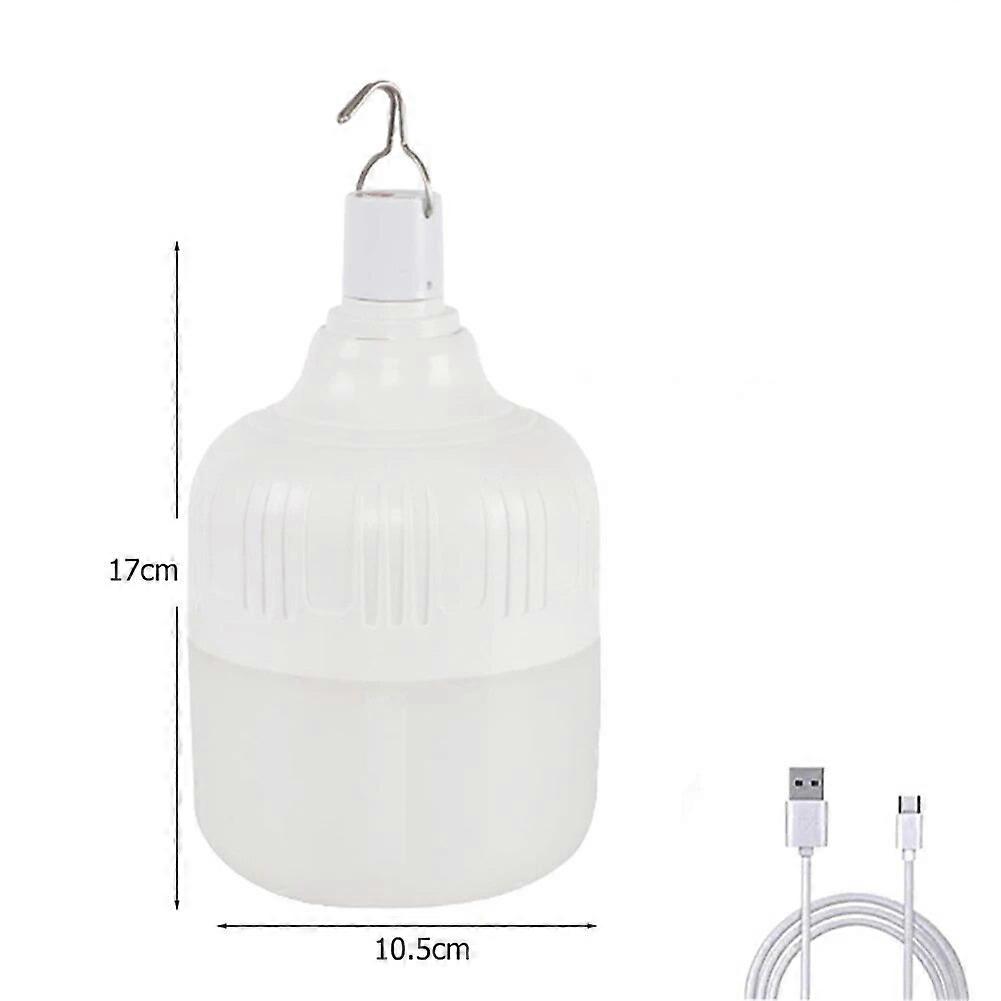 USB Rechargeable LED Bulb Camping Light 5 Light Modes Hanging Lantern Tent Light Portable Emergency Bulb for Garden Outdoor