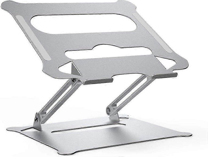 Adjustable Laptop Stand - Aluminum Foldable Stand Compatible with Laptops (Silver)