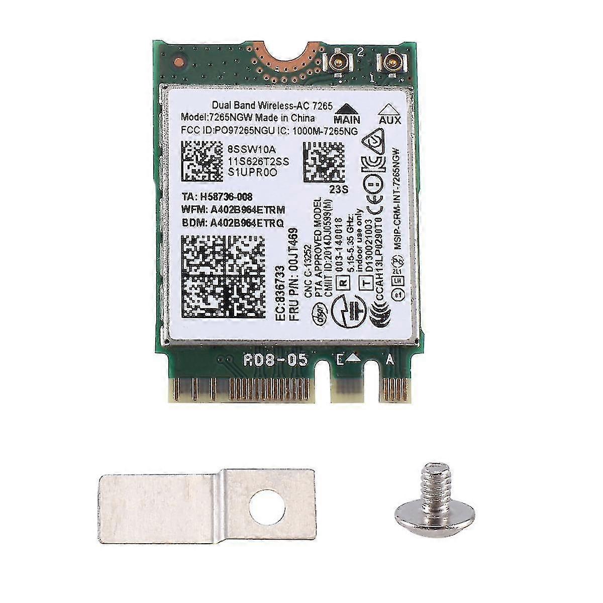 Ac7265 7265ngw Wifi Card Fru00jt469 802.11ac Ngff Bt4.0 Compatível com E550 E455 E555 Series