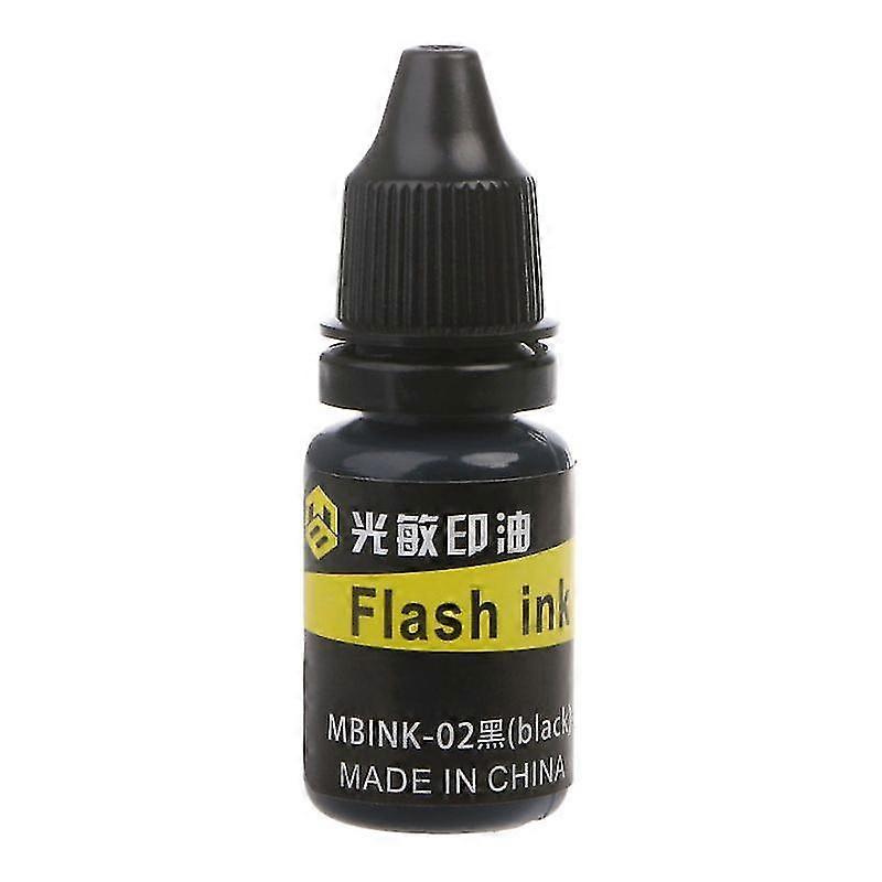 10ml Flash Refill Ink For Photosensitive Seal Stamp Oil Stamping Machine Diy Off