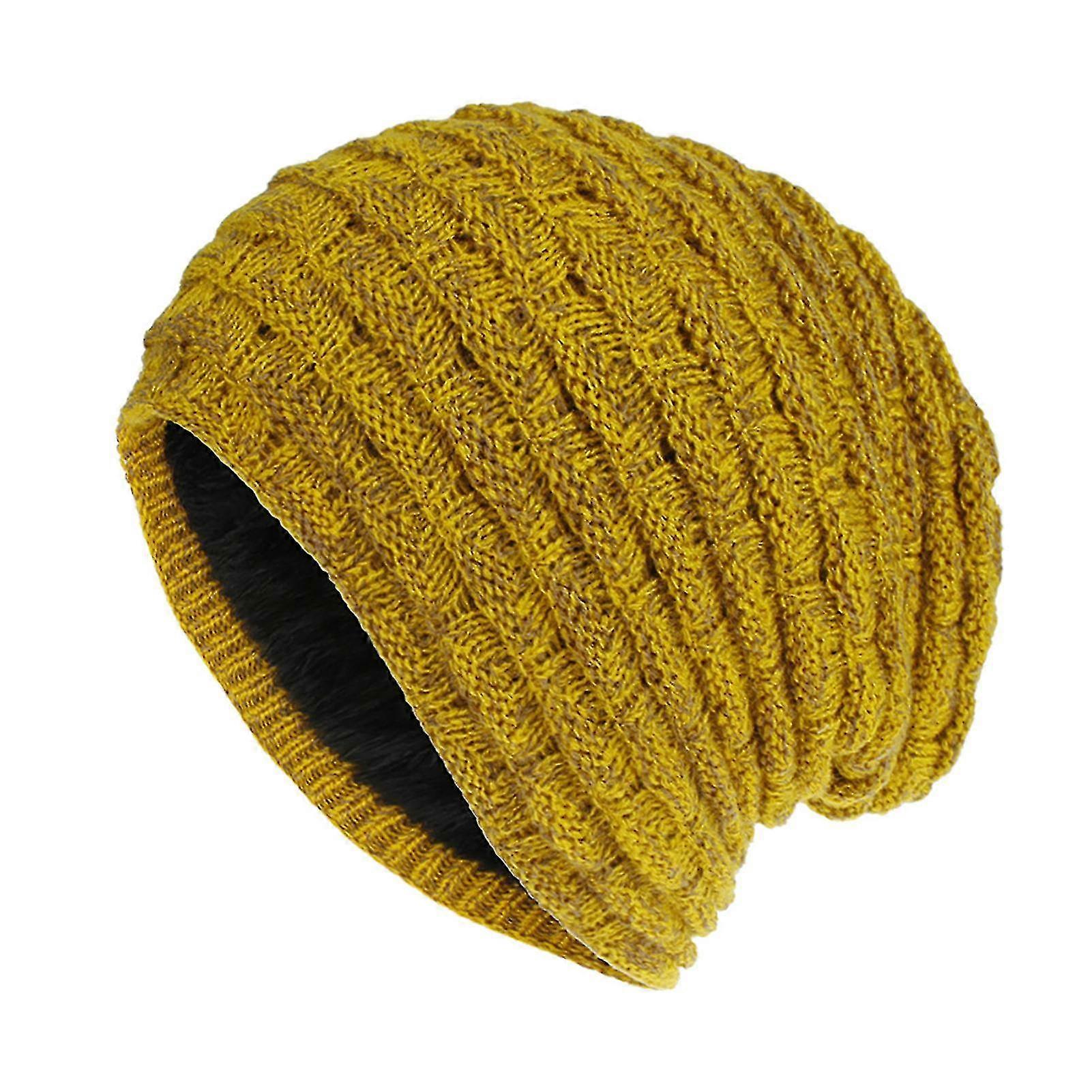 And In Ed Ss New Knitted Cap Down Warm Ear Set Cap Woolen Wrap Cap