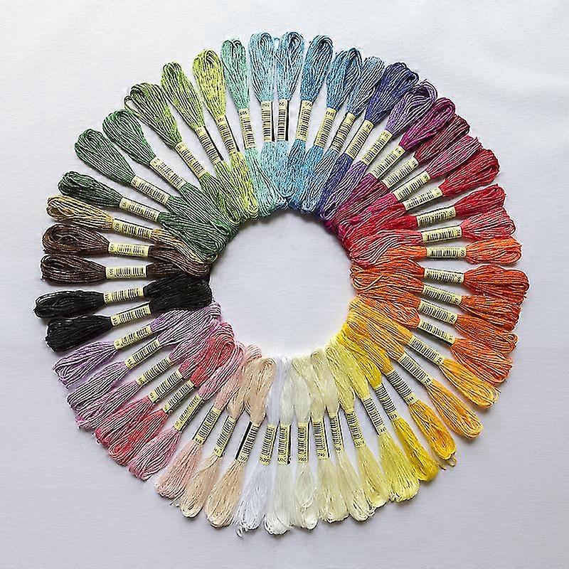 Premium Rainbow Color Embroidery Floss