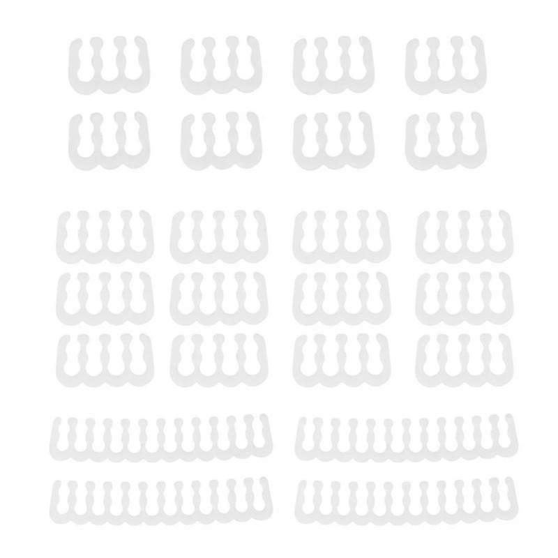 24pcs/set Pp Cable Comb Reusable 6/8/24pin Computer Power Cable Clamp Organizer Cord Management For Desktop Jikaix
