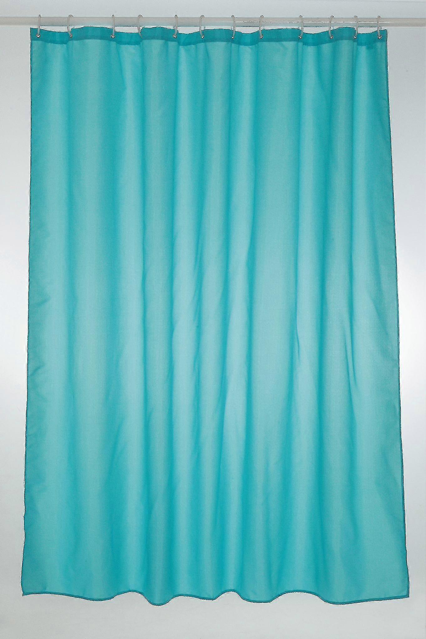 Perdea de dus Blue Turquoise Plain Polyester 180 X 200cm