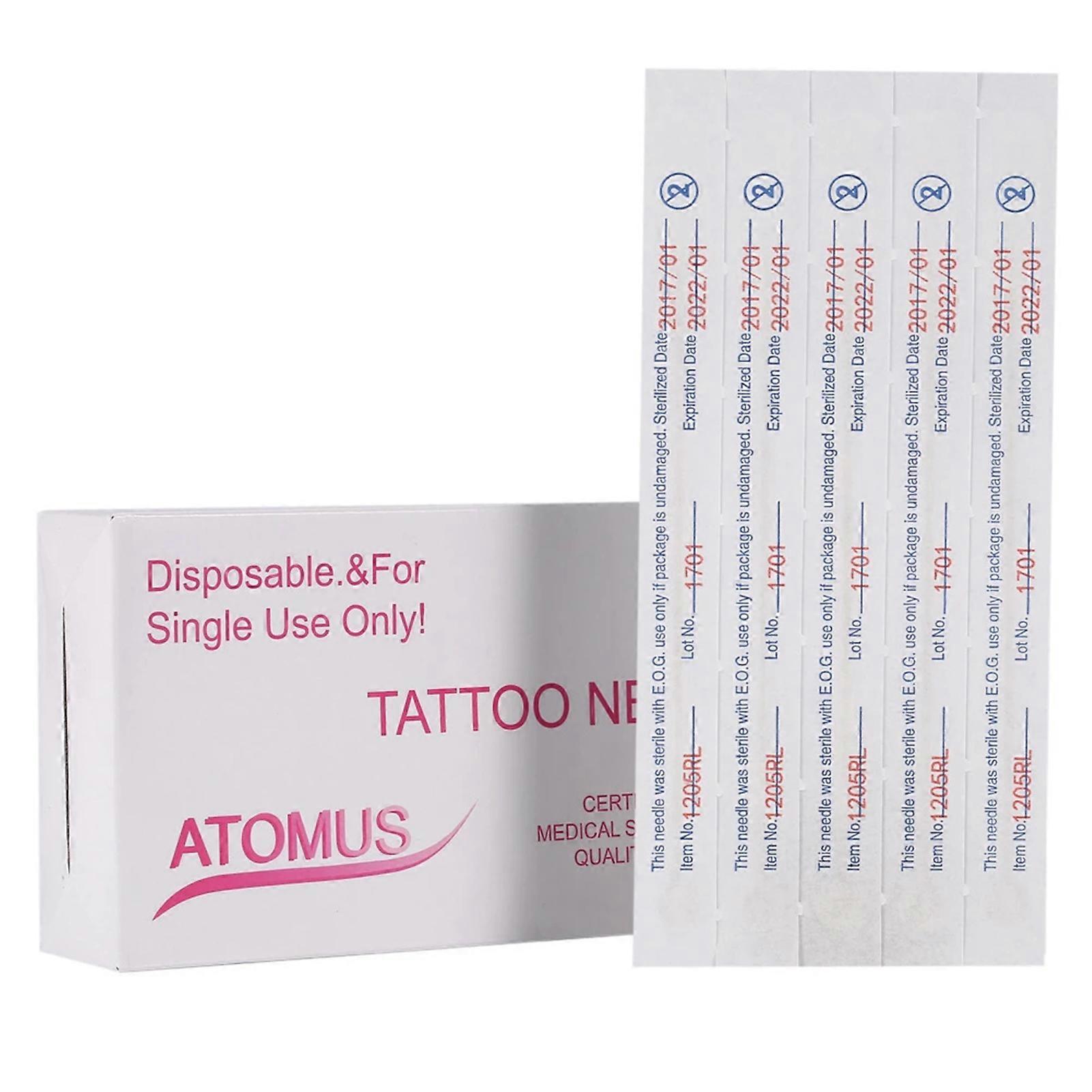 50Pcs/Set Round Lining Tattoo Disposable Needle Permanent Makeup Body Art Tool 5RL