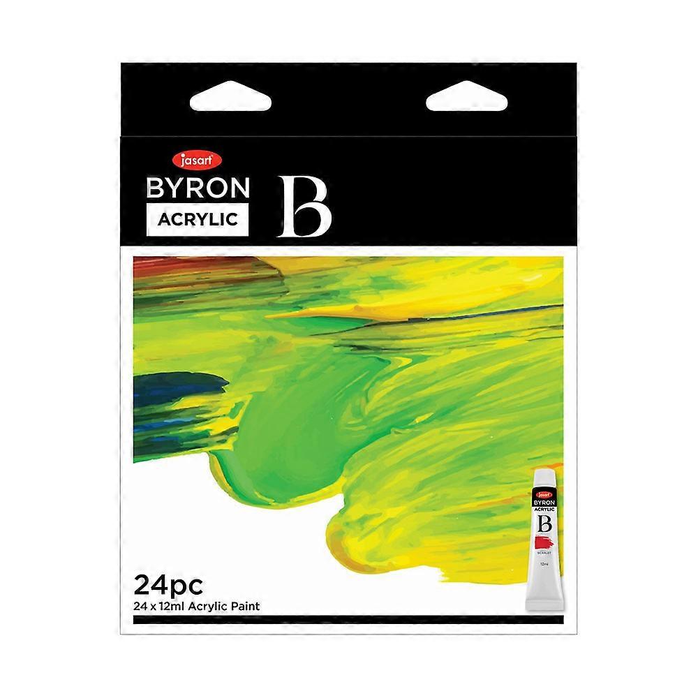 Jasart Quality Byron Vibrant Color Acrylic Paint Tube Set 12Ml Pack of 12