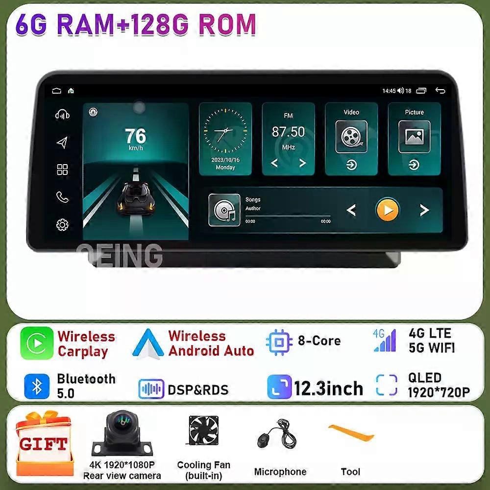12.3inch For Toyota Hiace 2013 - 2018 Auto Multimedia Gps Navigation Car Radio Android Built-in Carplay Auto 8+256g 2din No Dvd