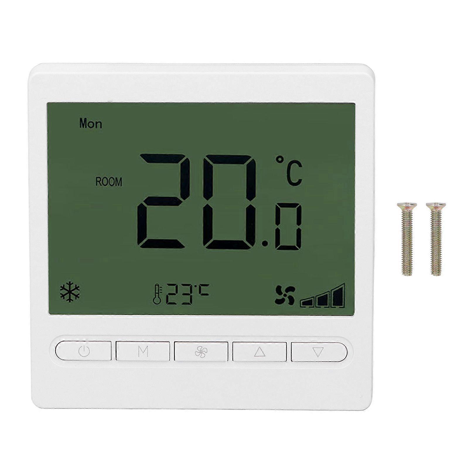 Intelligenter Gebläsekonvektor-Thermostat ABS-LCD-Bildschirm Anti-Interferenz-Intelligenter Thermostat für zu Hause 220V