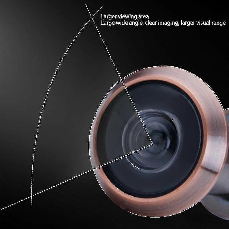 Zinc Alloy Peephole For Front Door With Privacy Cover Hidden Security Door Viewer2pcs, Brown)
