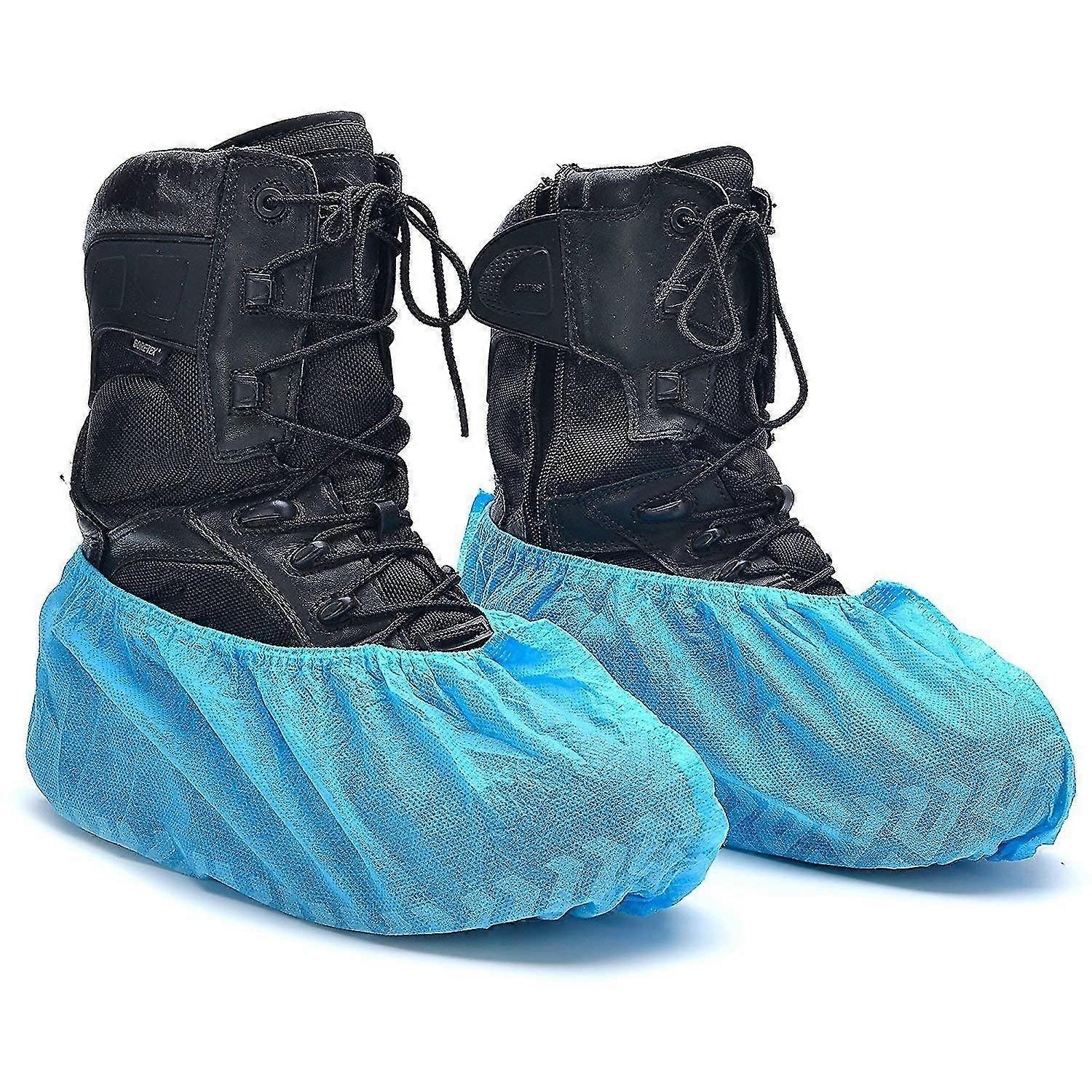 Extra Thick Disposable Shoe Boot Covers - Durable Slip Resistant Booties