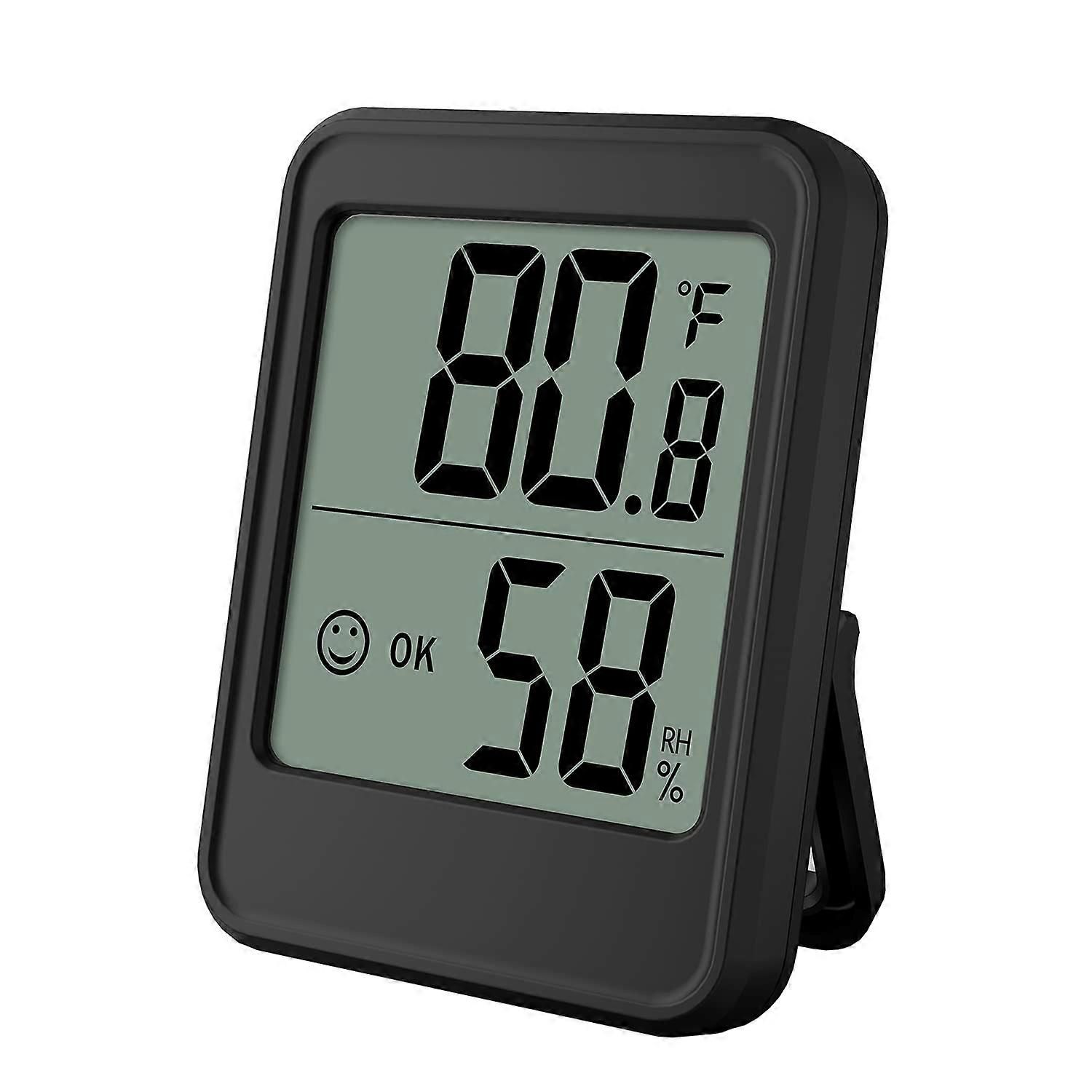 Digital Hygrometer Indoor Thermometer & Humidity Gauge for Home Office Greenhouse Battery Operated Accurate Readings