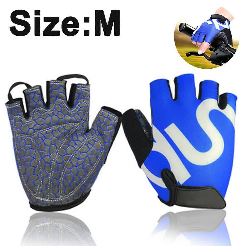 Fingerless Men,Gel,Breathable,Elastic,Cycling,Running