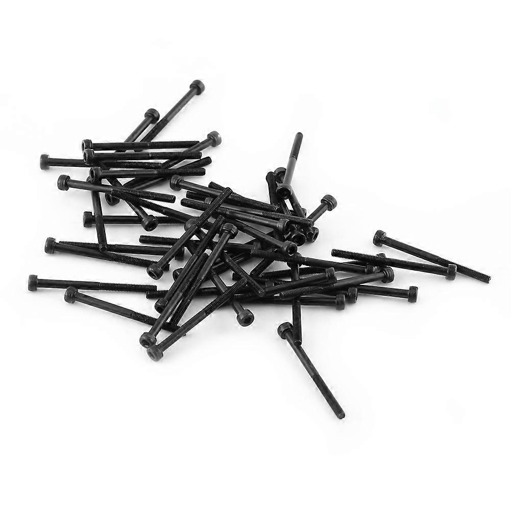 M3 Black Hex Socket Cap Head Screw Bolt Set (M3*40mm,Partially Threaded,50pcs)