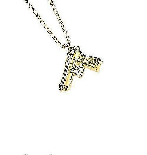Simple Gun Pendant Necklace For Men