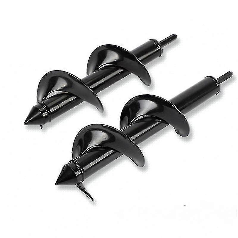 Worm Drill Bit For Planting 4 * 45cm Garden Auger Upgrade Spiral Drill Bit Bulb Planter Post Hole Digger Garden Borehole Spiral Planting Auger Hex Dri