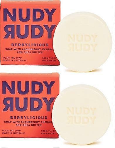 Nudy Rudy Berrylicious Bar Soap Puck 2 Pack