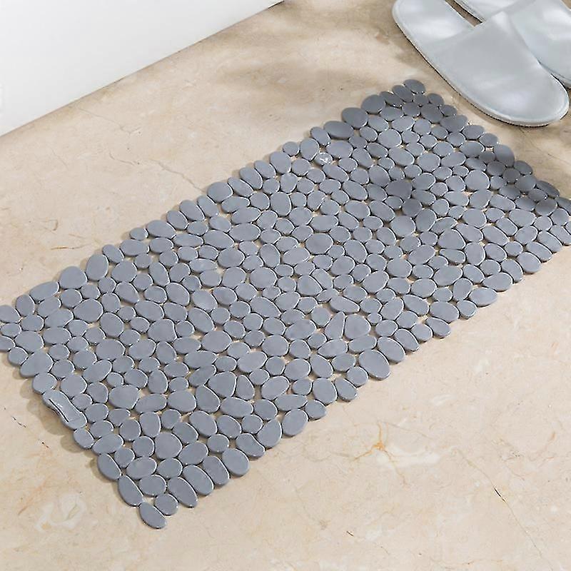 Bathtub Insert Approx. 70x35 Cm Shower Mat In Stone Look Rectangular Gray