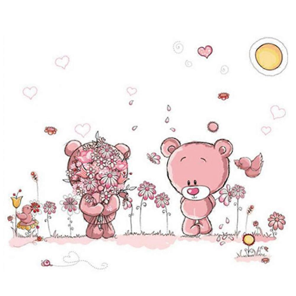 Adorable Cartoon Pattern Wall Sticker Children's Room Kindergarten Background Decor