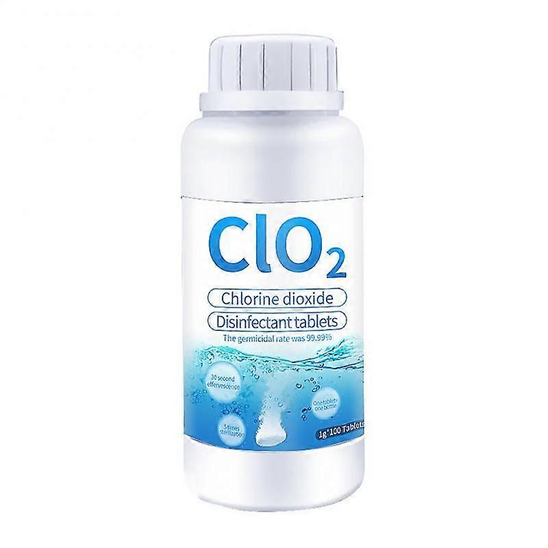 1 tabletta = 1 liter fertőtlenítőszer 100 / 200db Clo2 klór-dioxid pezsgőtabletta egészséges