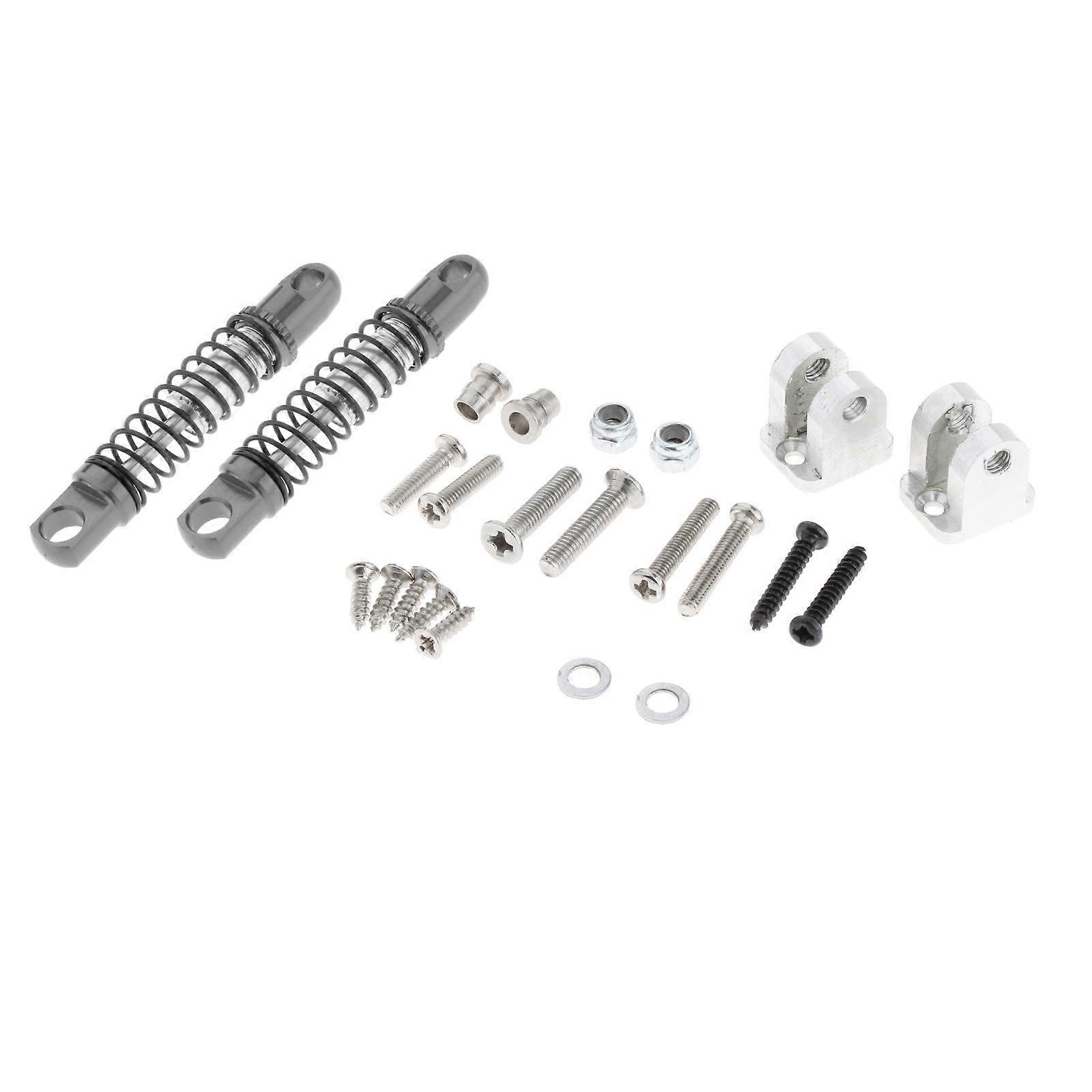 2x 1:10 RC Car Front Shock Absorber Damper w/ Fixed Seat Replacements for Buggy