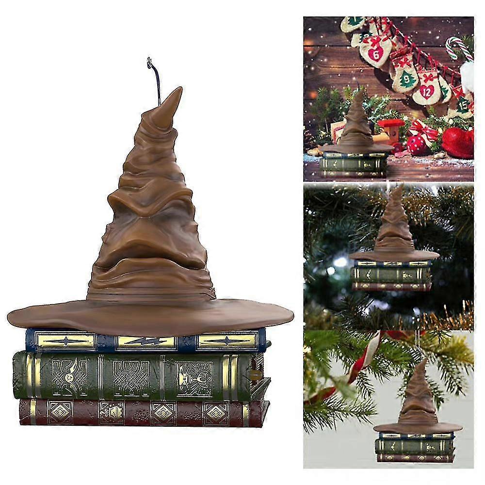 クリスマスツリーオーナメントハロウィーンスリラーハリーポッターマジックソーティングハットペンダントパーティーホームデコレーション