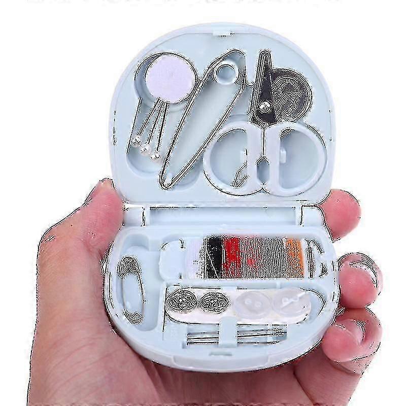 Portable Sewing Set Mini Sewing Box Needle Thimble Buttons Pin Home Sewing Tool