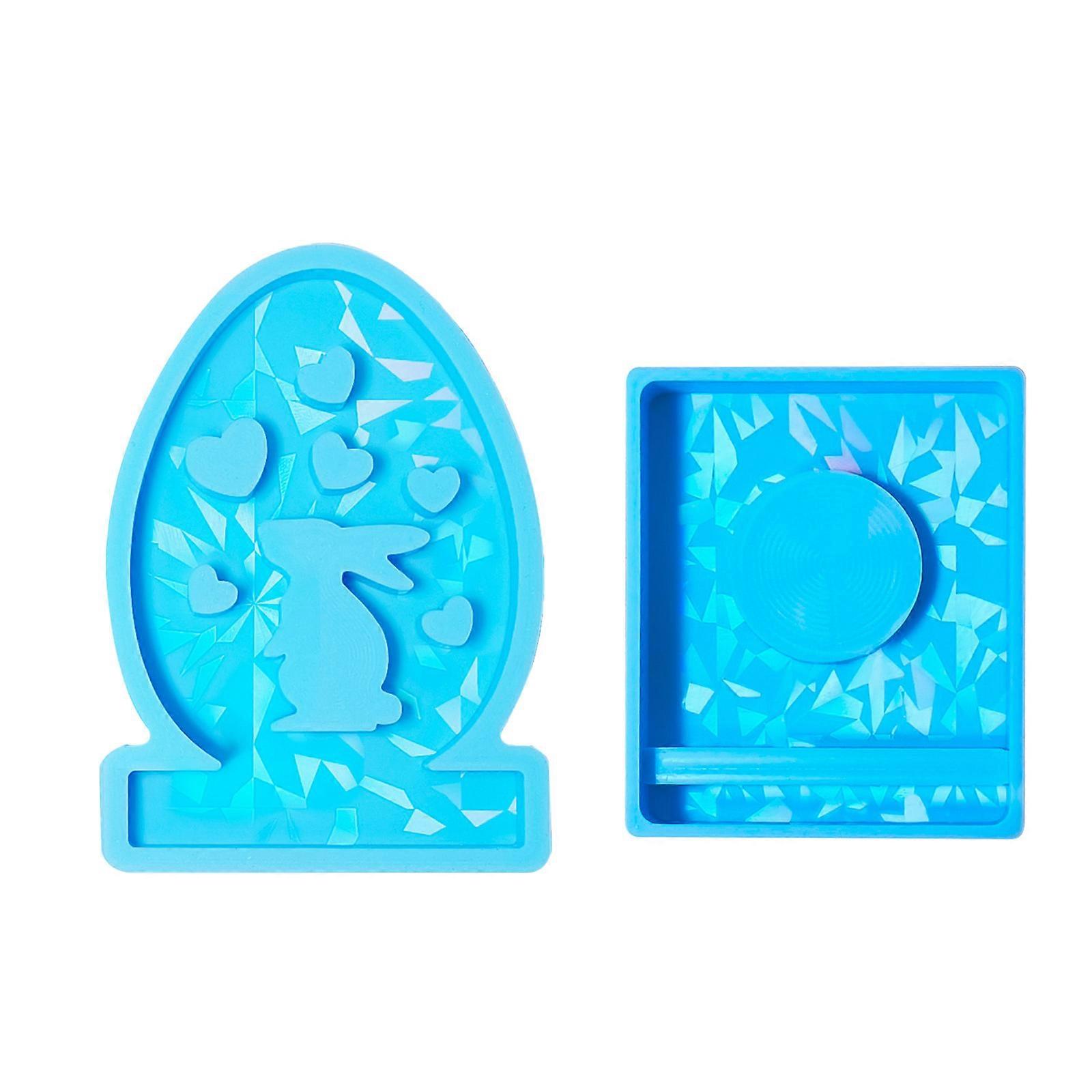 Beautiful Candle Displays Holder Mold Customizable Rabbit Candle Stands Silicone Mold for DIY Projects Enthusiasts
