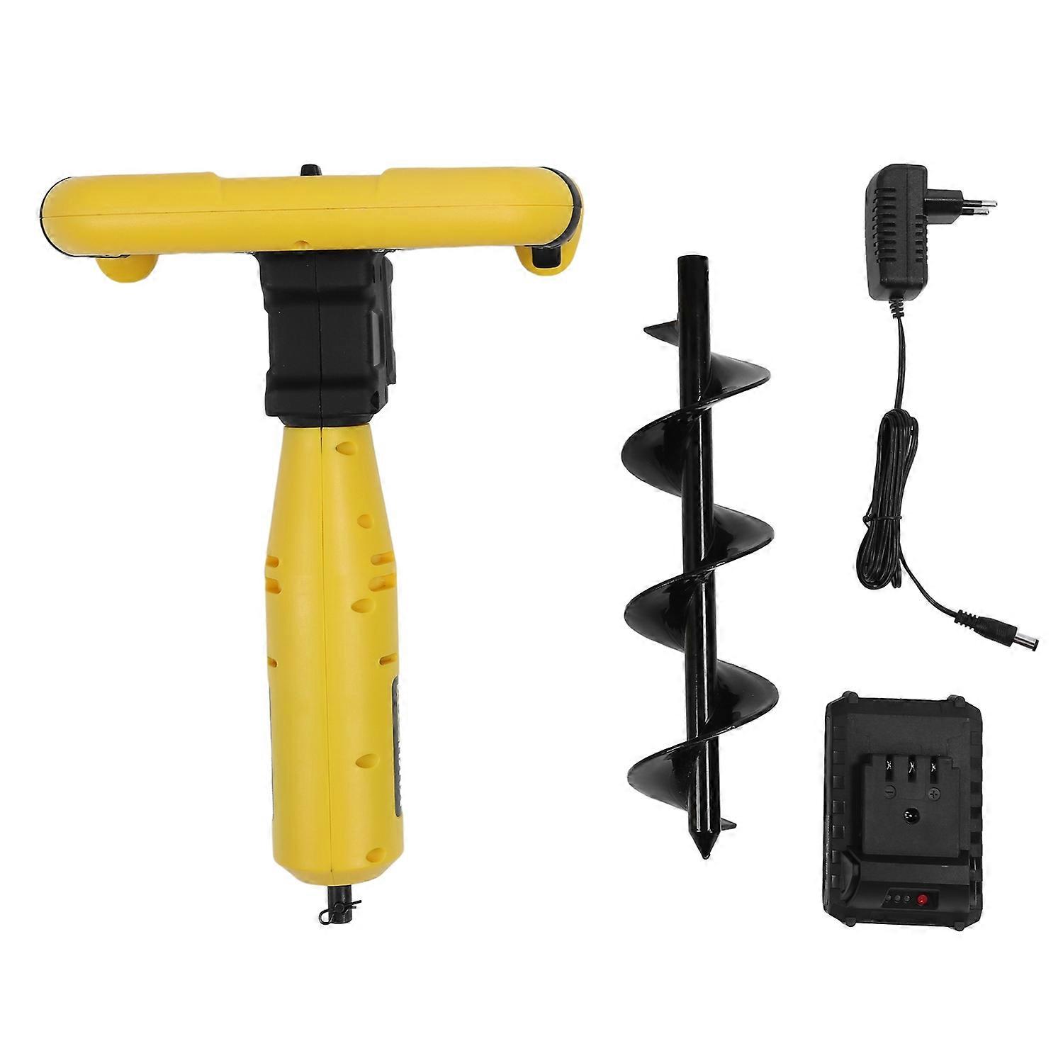 Electric Earth Auger Post Hole Digger Rechargeable 320RPM High Efficiency Heavy Duty Cordless Electr