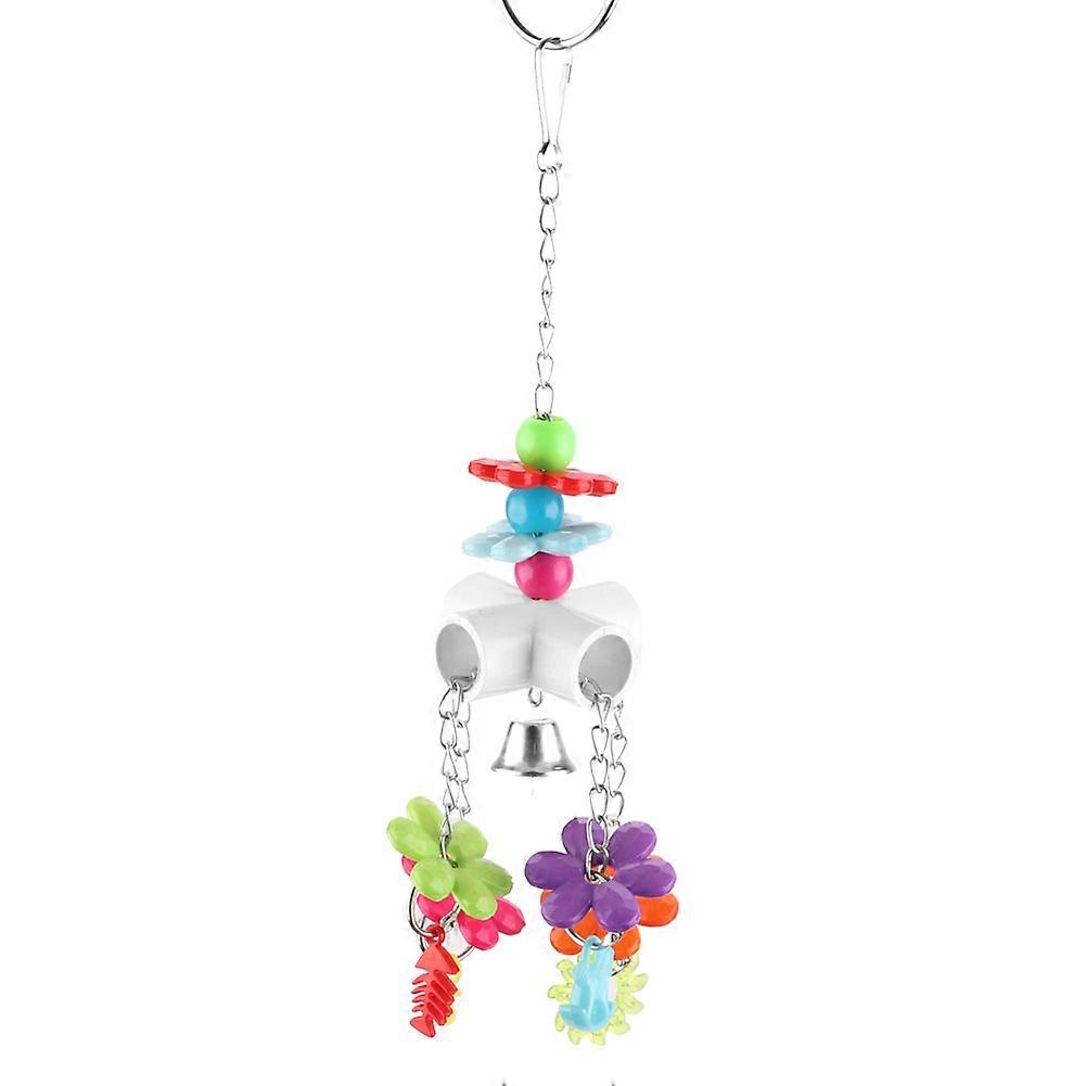 Parrot Toy Bird Chewing Toys Hanging Parrort Toy Playing Toy with Hanger