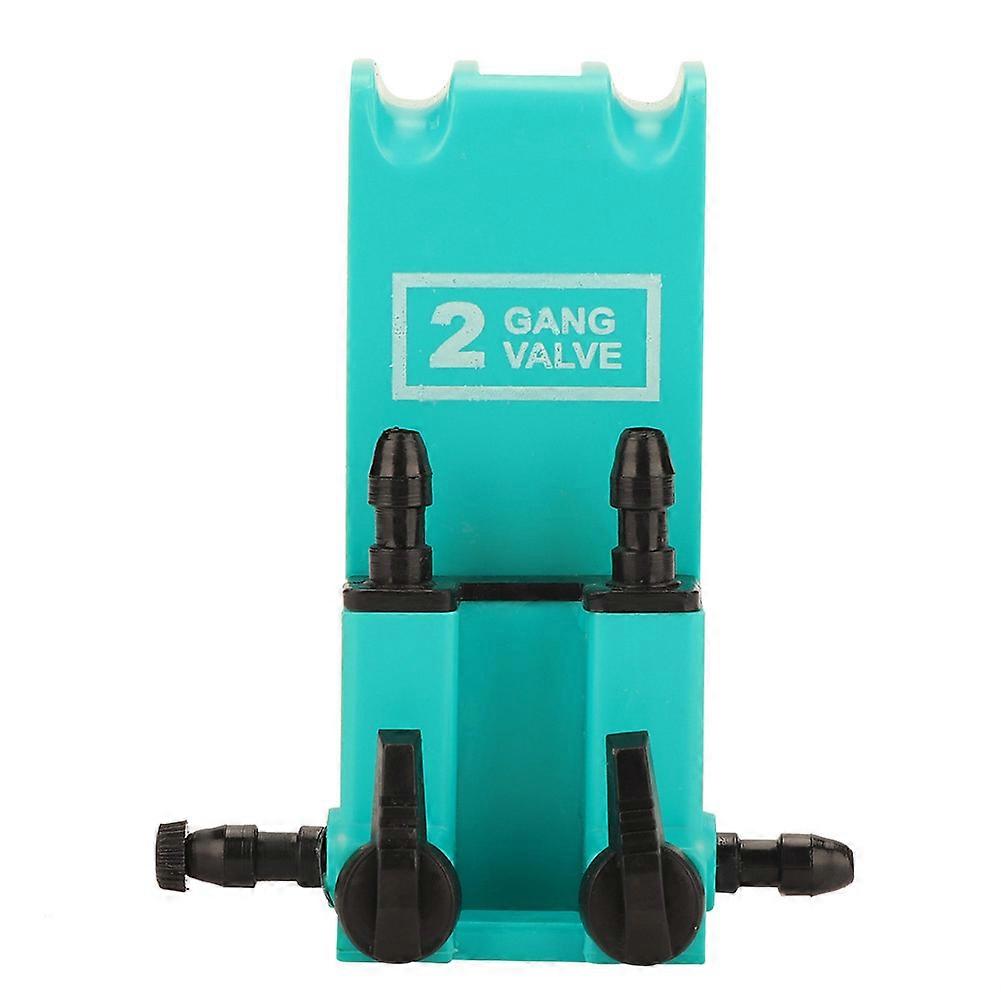 Multi Outlet Air Pump Valve for Aquarium with Adjustable Flow Control, Durable Plastic, Compatible with Standard Connectors