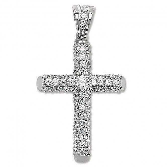Acotis Silver Pendant Zirconia Cross G6233
