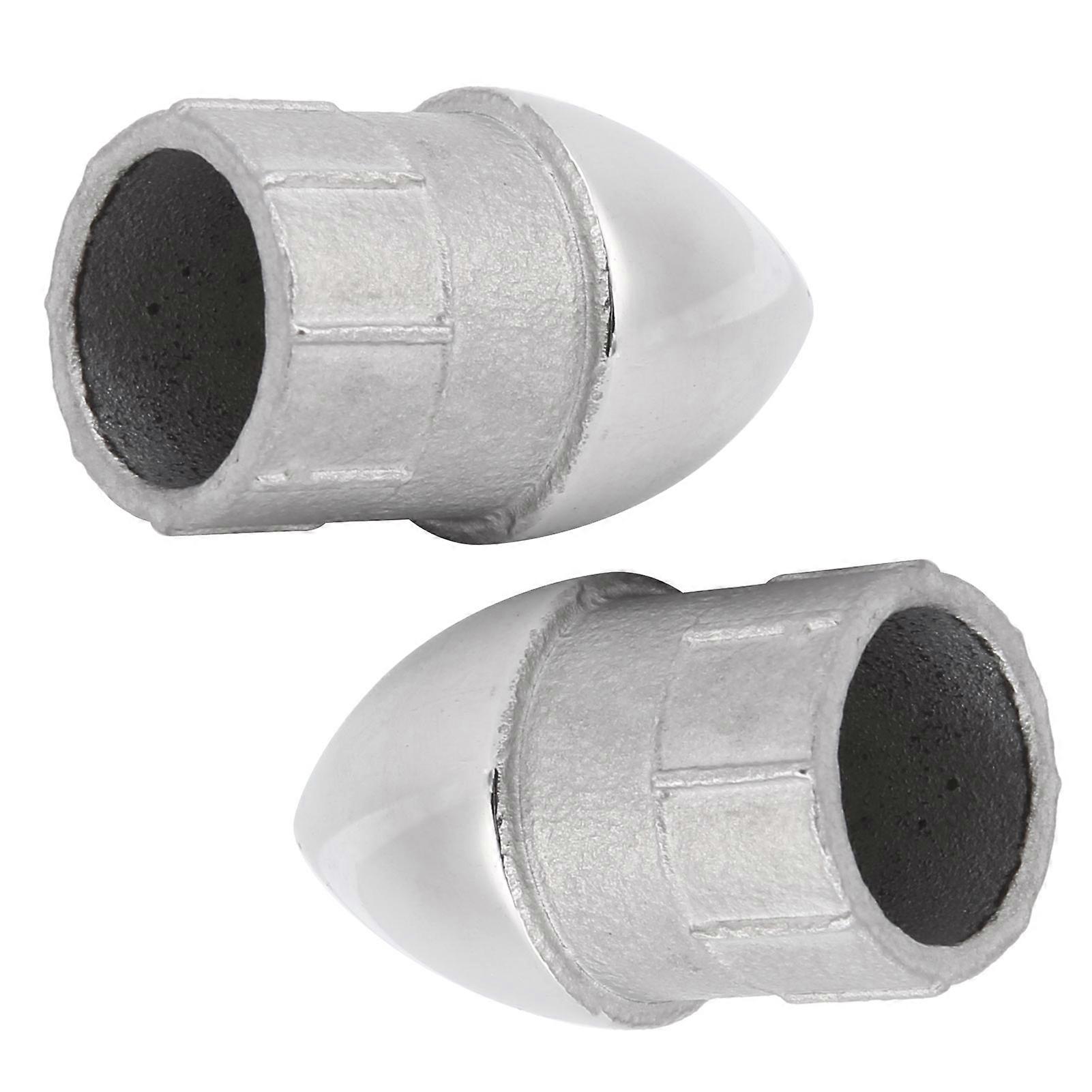 2pcs MJS017 Boat Pipe Cap Stainless Steel Boat Pipe Sealing Plug Round Pipe Cap22MM