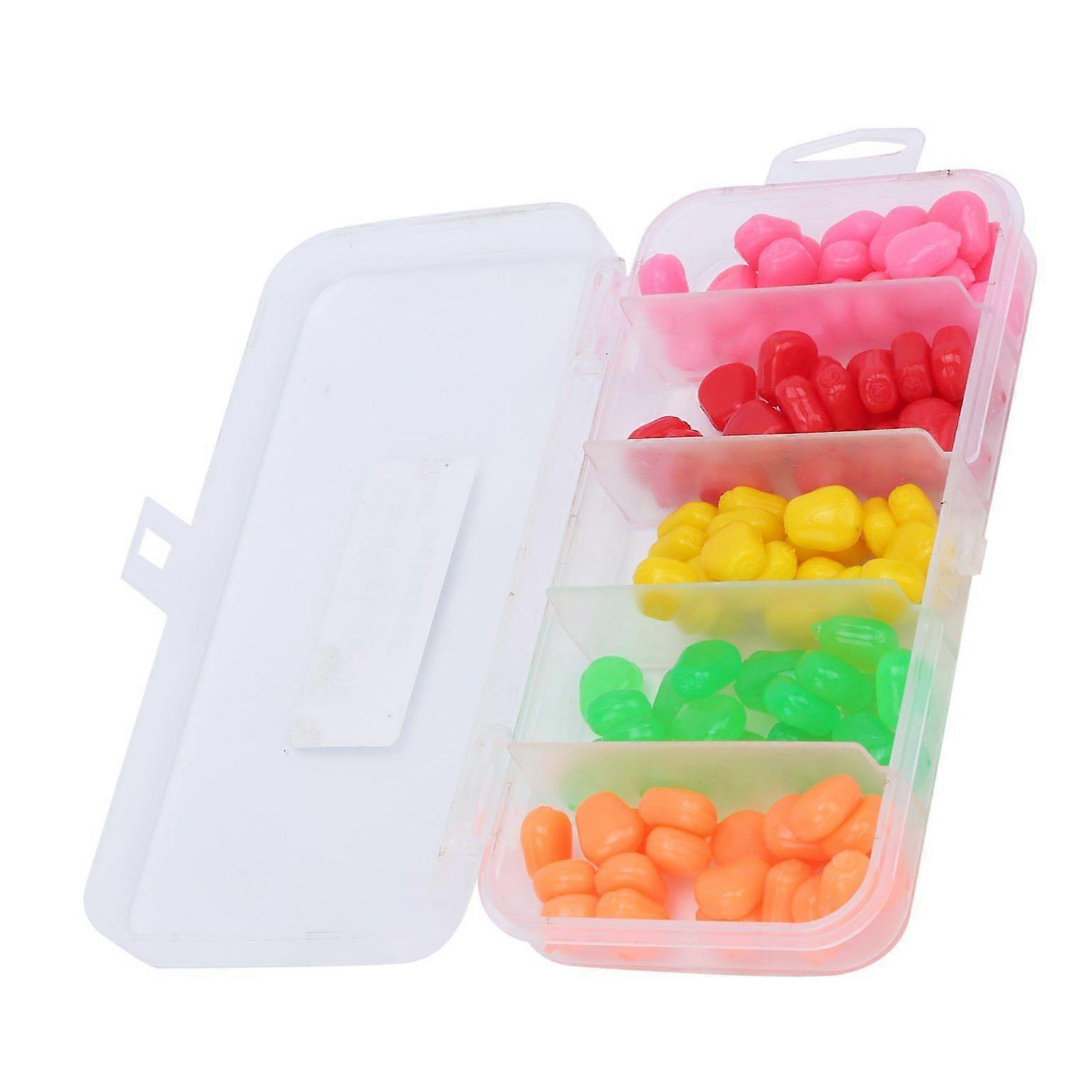 5-Color Soft Artificial Corn Bait Set for Fishing