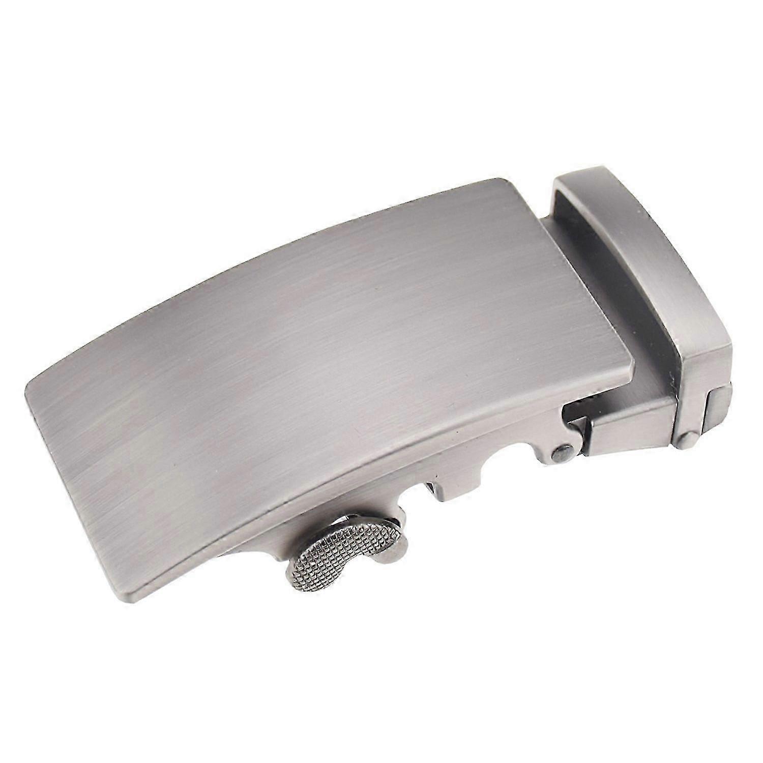 "Men's Solid Buckle Automatic Ratchet Leather Belt Buckle"