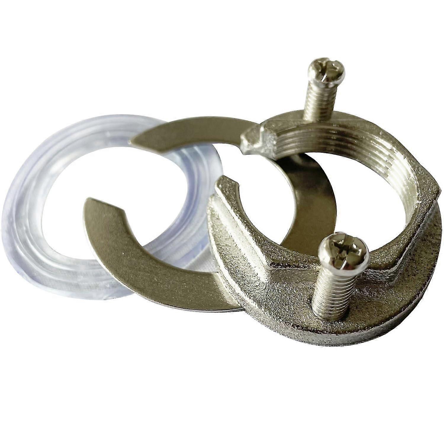 C-type faucet lock nut cap fastening washer accessories are suitable for fixing loose faucets in kitchens, bathrooms, and washbasins.