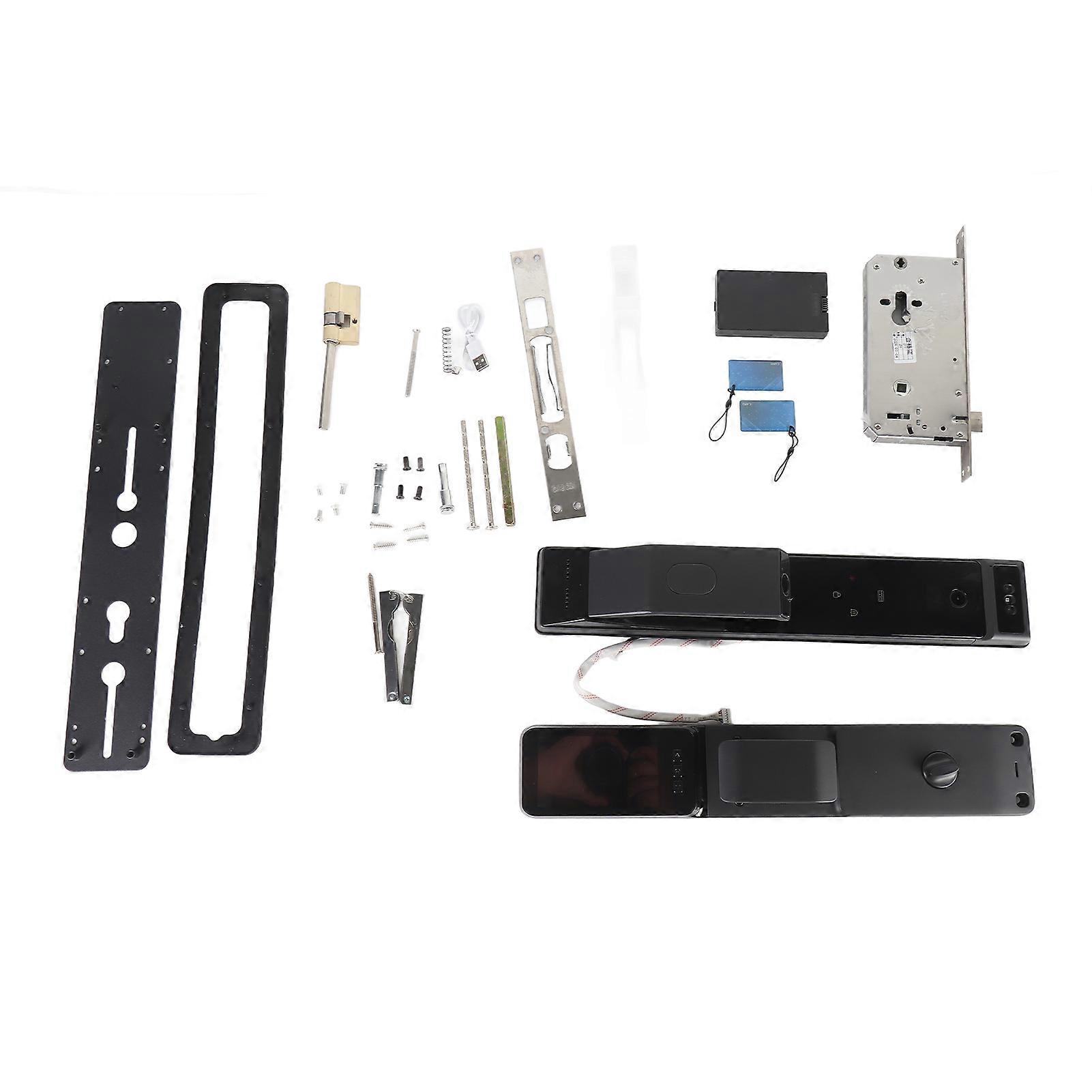 Fingerprint Lock Smart Electronic Door Lock with Infrared Sensor, Aluminum Alloy and Acrylic Durable Security Access Control