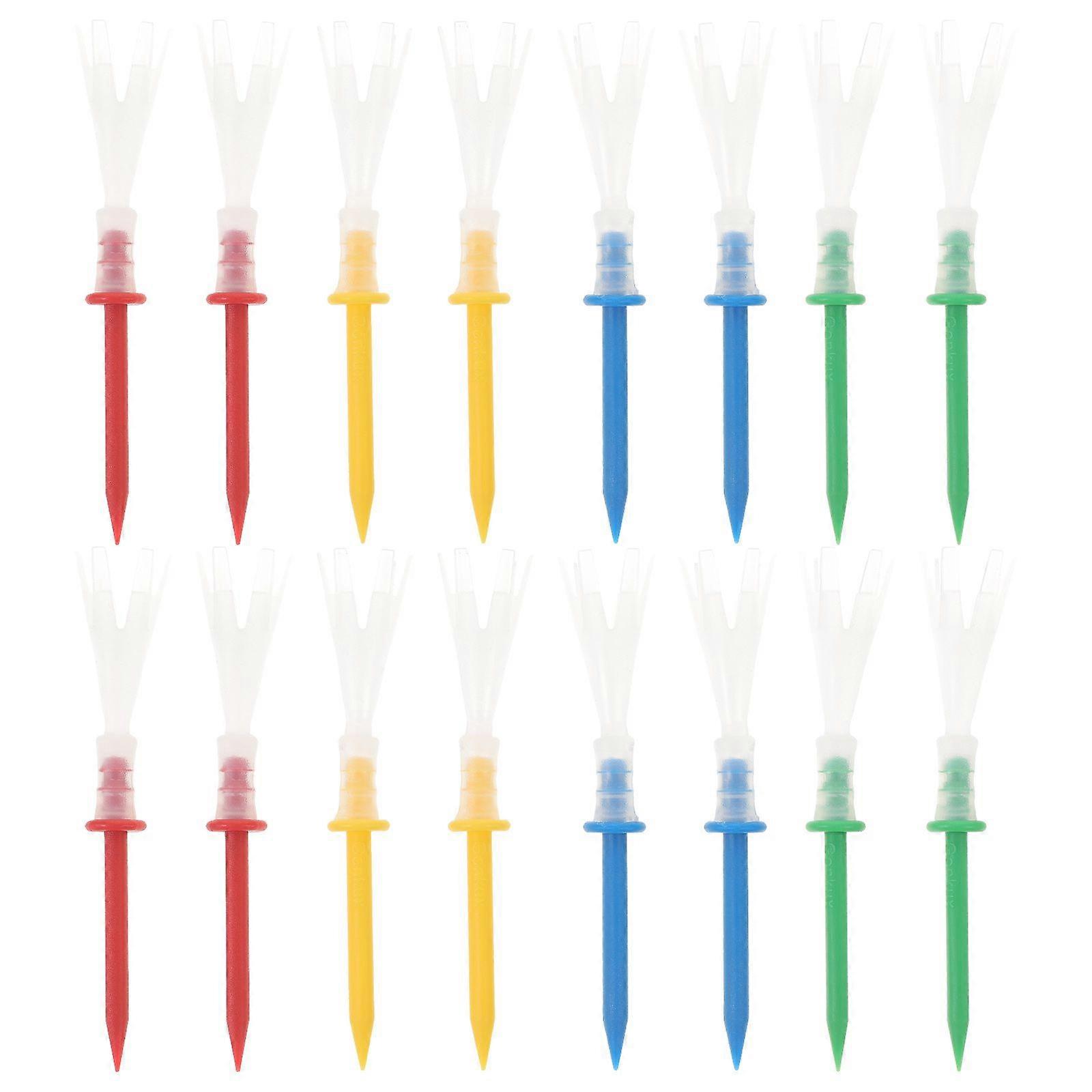 16PCS Outside Professional Tees Plastic Tees for Replacement Random Color