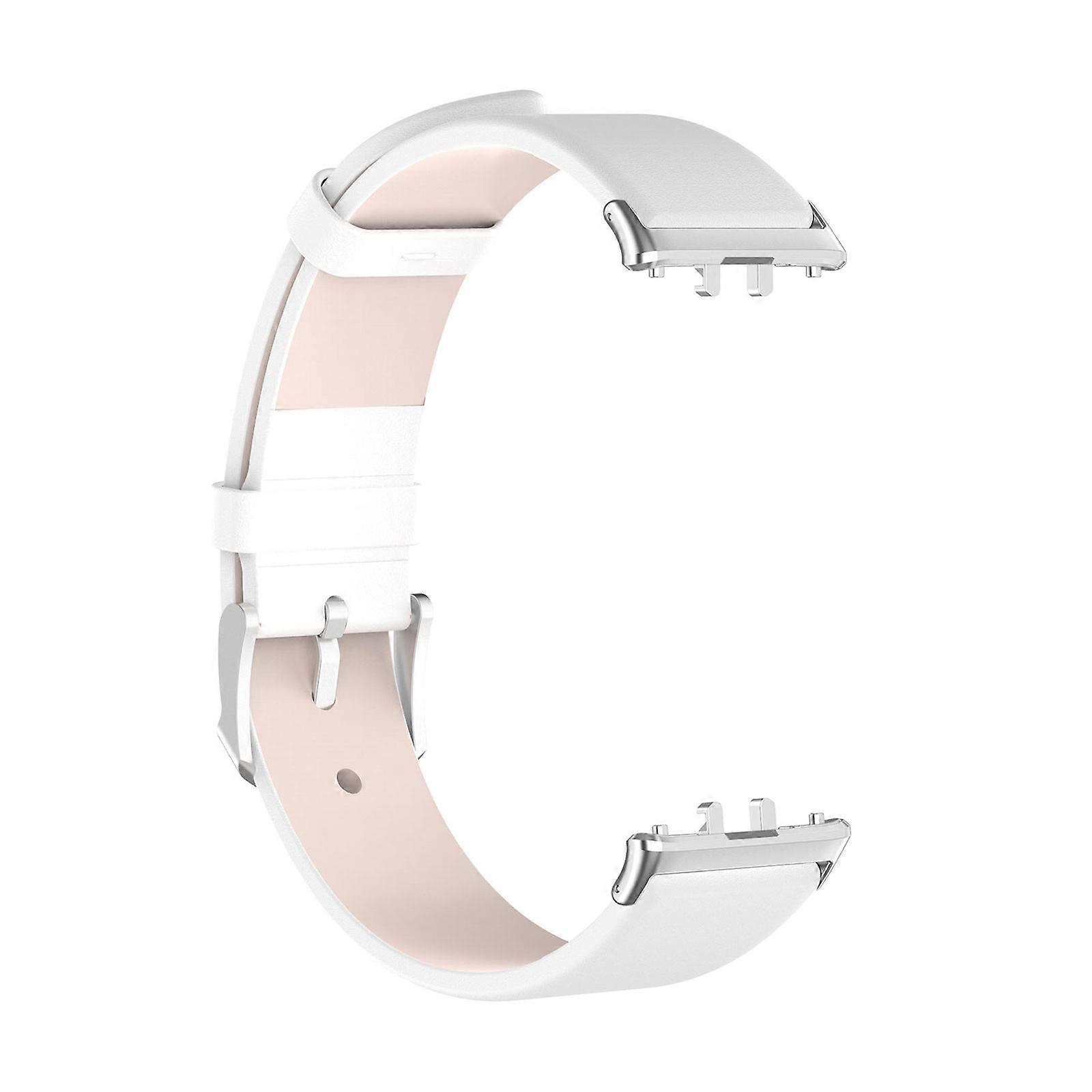 Convenient Watch Strap Practical Replacement Band Functional Leather Wristband Soft Easy to Maintain Suitable for Fit 3 White