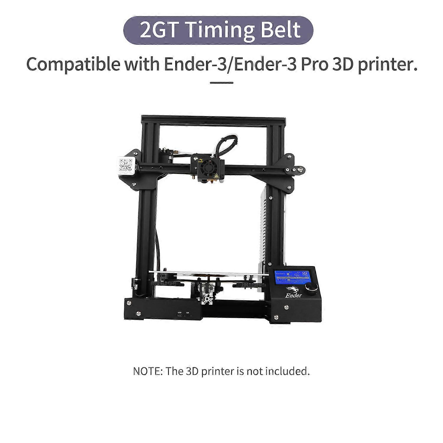 Ender-3 Belt 2GT Timing Belt Width 6mm Y-Axis 743mm + X-Axis 786mm for Ender-3 3D Printer Compatible with Ender-3/Ender-3 Pro 3D Printer