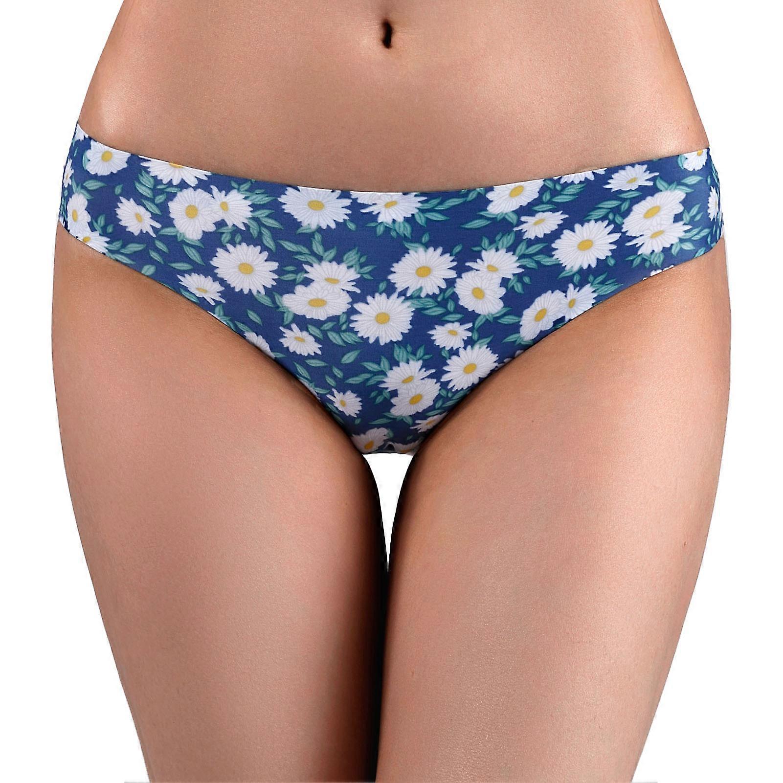 Femmes Strings Sans Couture Doux À La Mode Élégant Imprimé Culotte De Sous-Vêtements Pour La Vie Quotidienne
