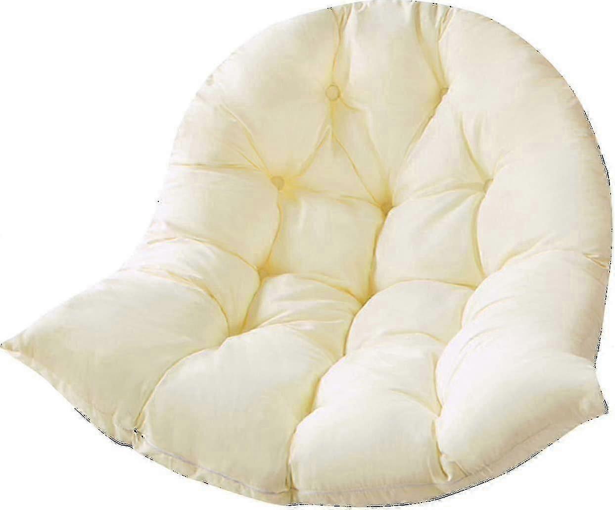 Waterproof And Thick Swing Seat Cushion - Backrest Cushion For Garden Swing Seat Only - Dirt-proof Cushion, Durable And Comfortable (white, 80x120cm)