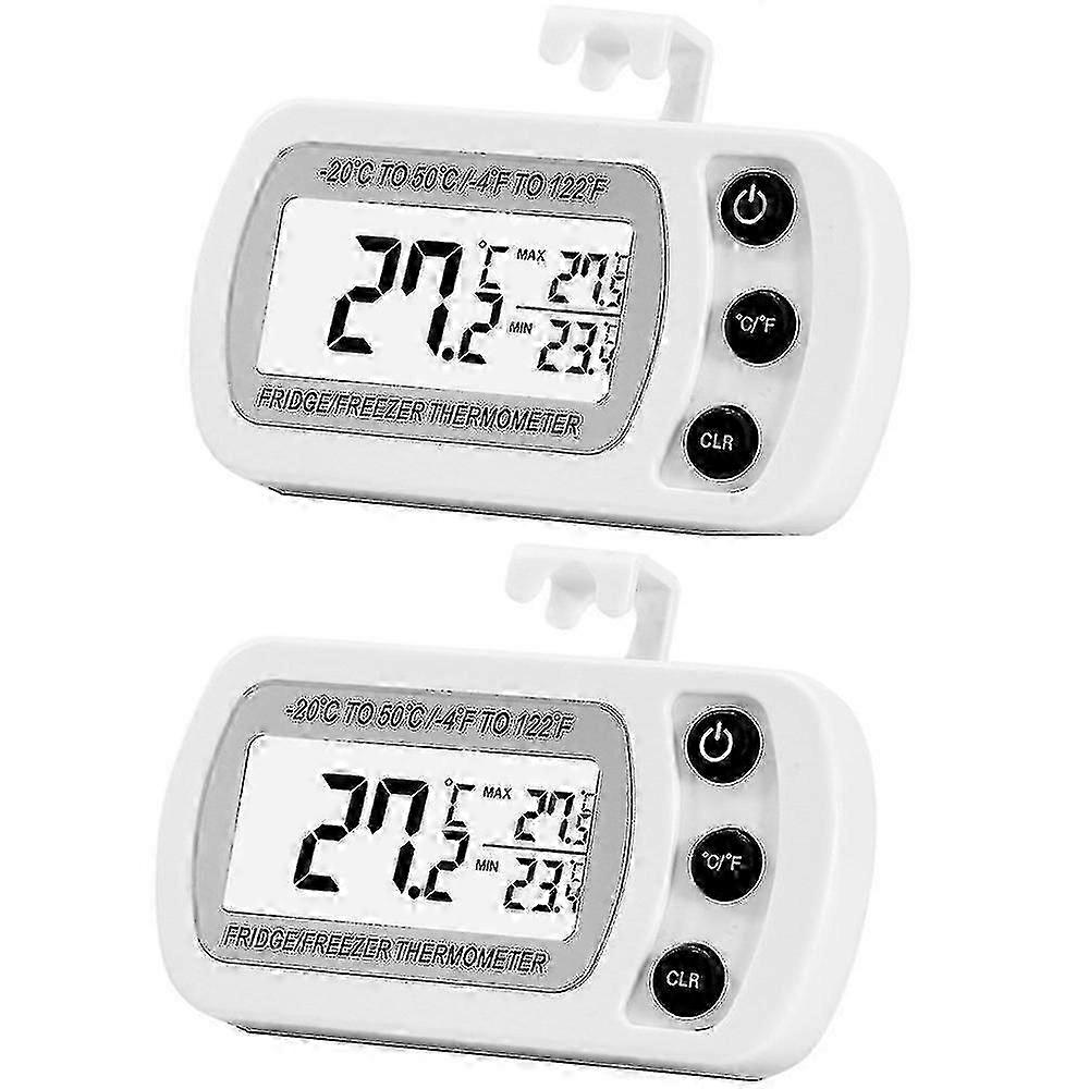 2パックデジタルリフリレーターZer、最大/最小録音機能付き、Lar LCDディスプレイ付き