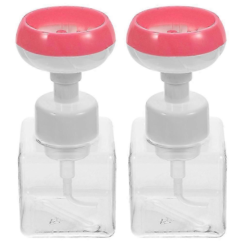 2pcs Foaming Soap Dispenser Refillable Lotion Pump Bottle Push Type Foaming Soap Bottle