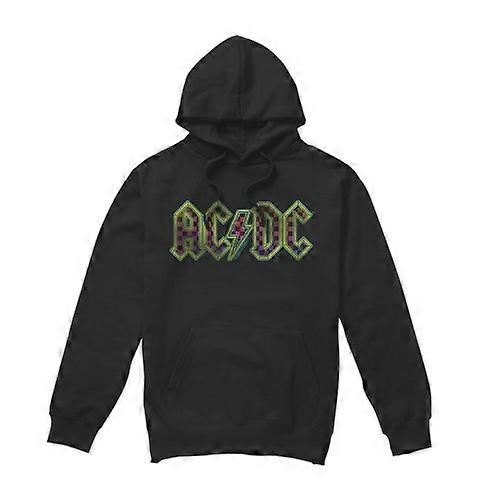 AC/DC Mens Checkerboard Gradient Logo Hoodie