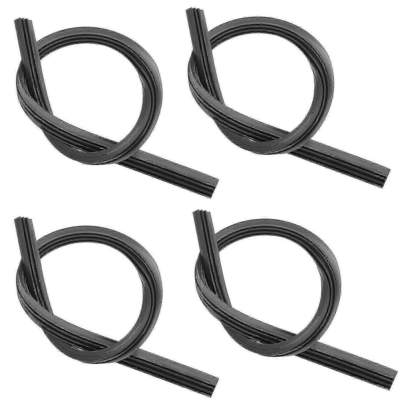 4 Pieces Replacement Rubber Wiper Blades, 800mm Universal Windshield Wiper Strips, Replacement Rubber