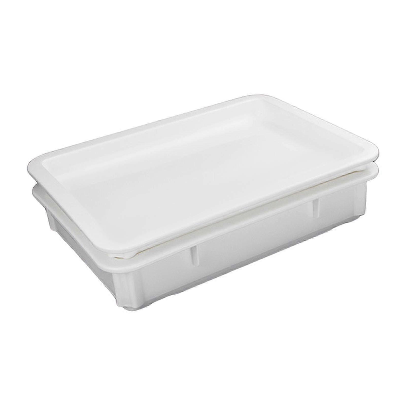Stackable Pizza Dough Proofing Box with Lid, Kitchen Container for Bread & Pastry Rising